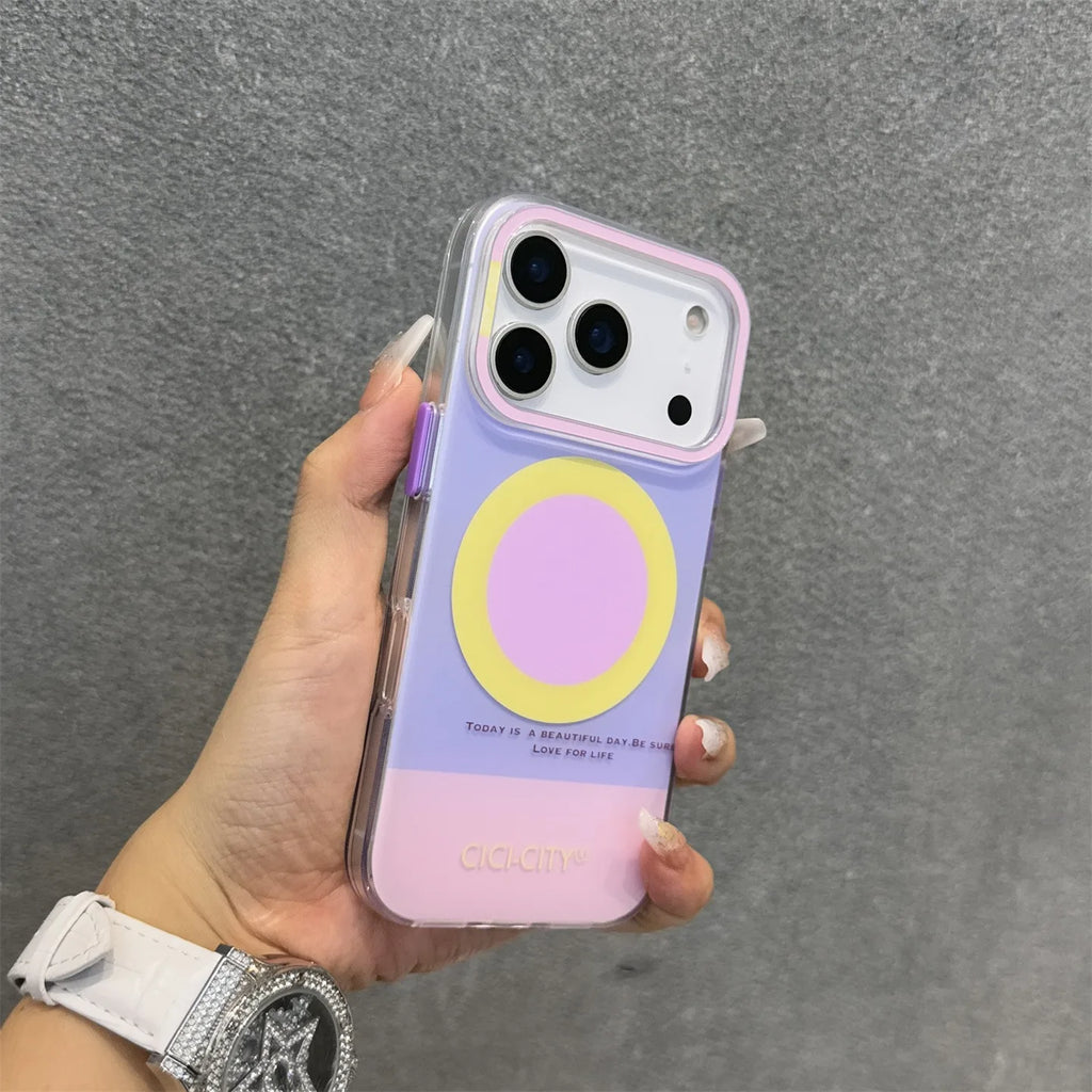 Dopamine Strong Magnetic MagSafe Case for iPhone 17 Series – Candy Color Wireless Charging Cover