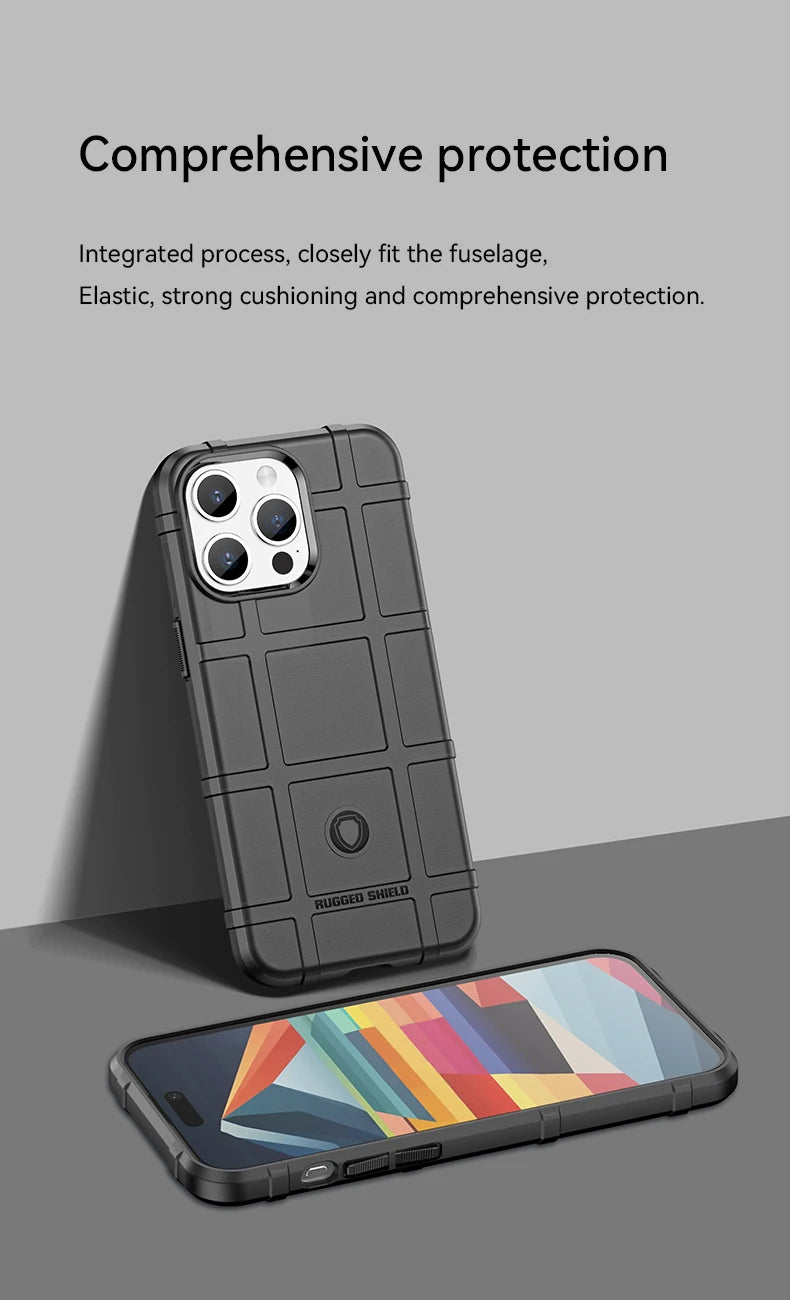 Military-Grade Shockproof Case for iPhone 17 – Rugged TPU Protective Cover with Drop & Scratch Resistance
