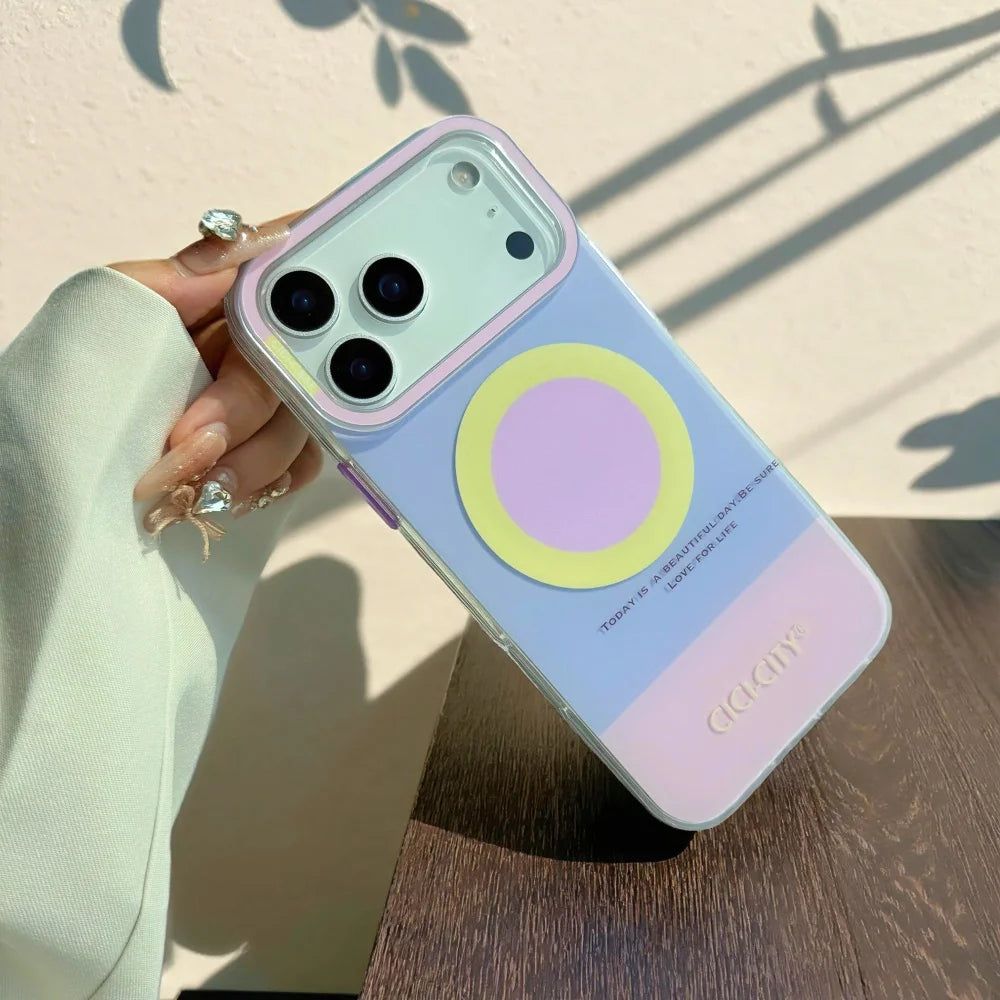 Dopamine Strong Magnetic MagSafe Case for iPhone 17 Series – Candy Color Wireless Charging Cover