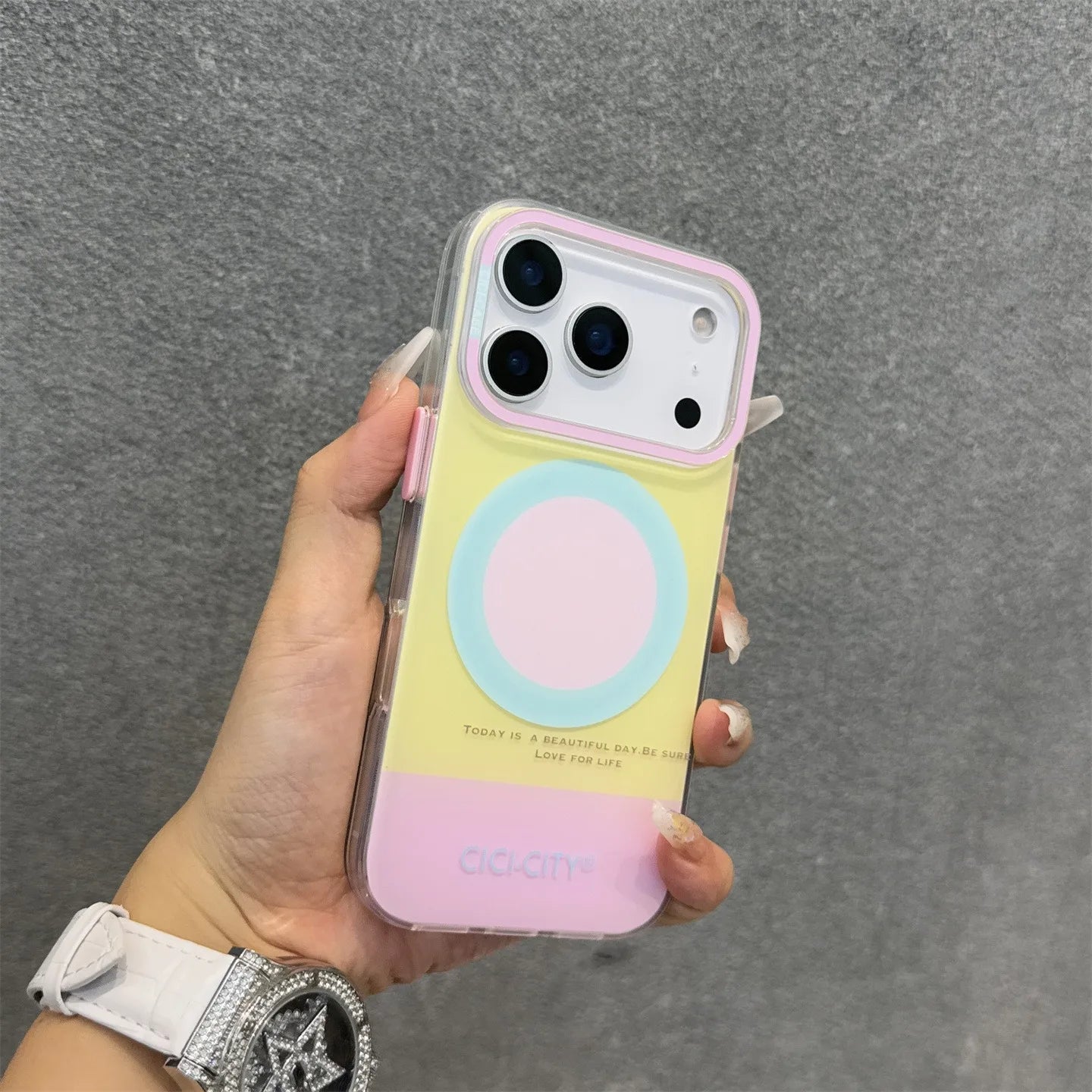 Dopamine Strong Magnetic MagSafe Case for iPhone 17 Series – Candy Color Wireless Charging Cover