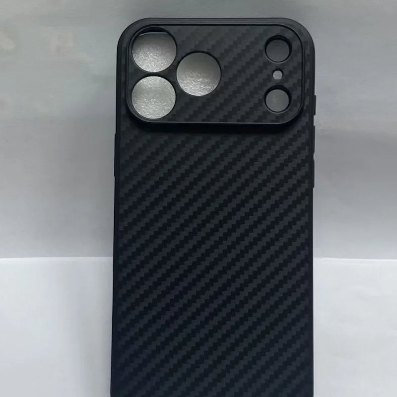 Carbon Fiber Pattern Ultra-Thin TPU Case for iPhone 17 Series – Anti-Drop Protective Cover