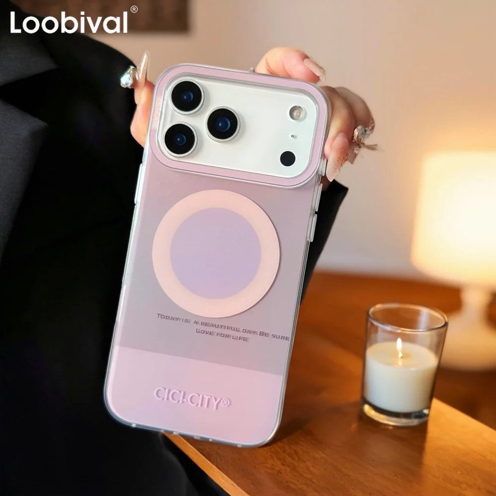 Dopamine Strong Magnetic MagSafe Case for iPhone 17 Series – Candy Color Wireless Charging Cover