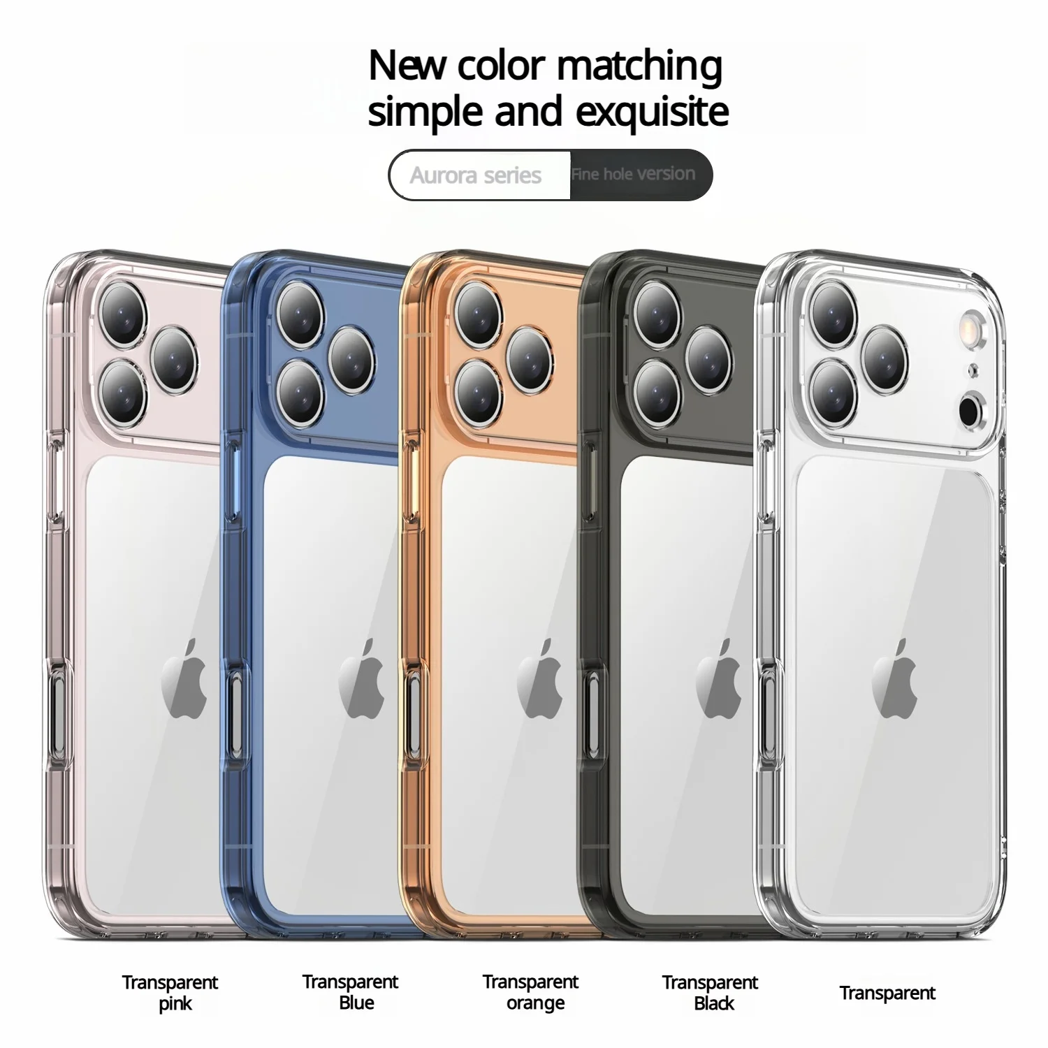 Luxury Hybrid Transparent Shockproof Case for iPhone 17 Series – Clear Acrylic Protective Cover