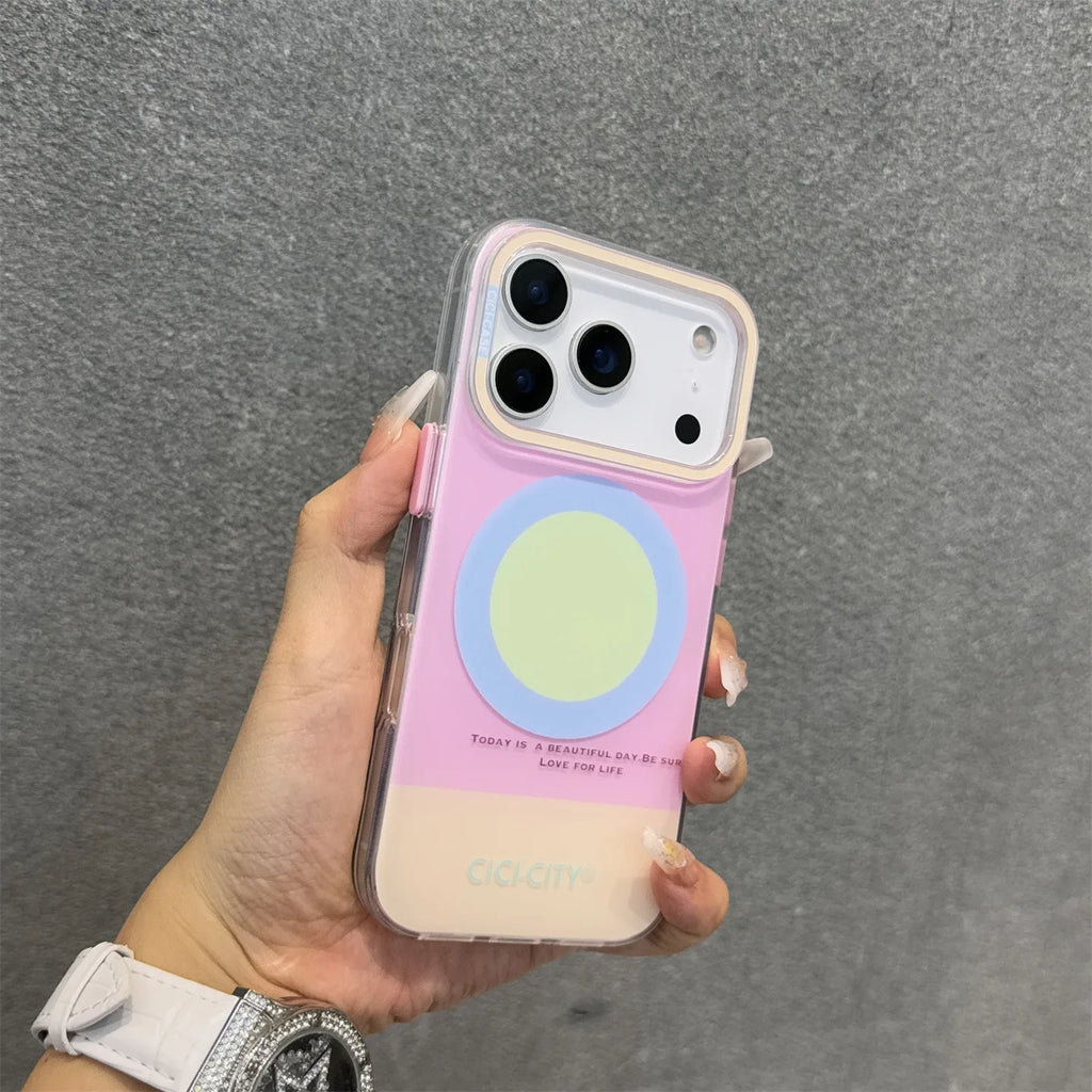 Dopamine Strong Magnetic MagSafe Case for iPhone 17 Series – Candy Color Wireless Charging Cover