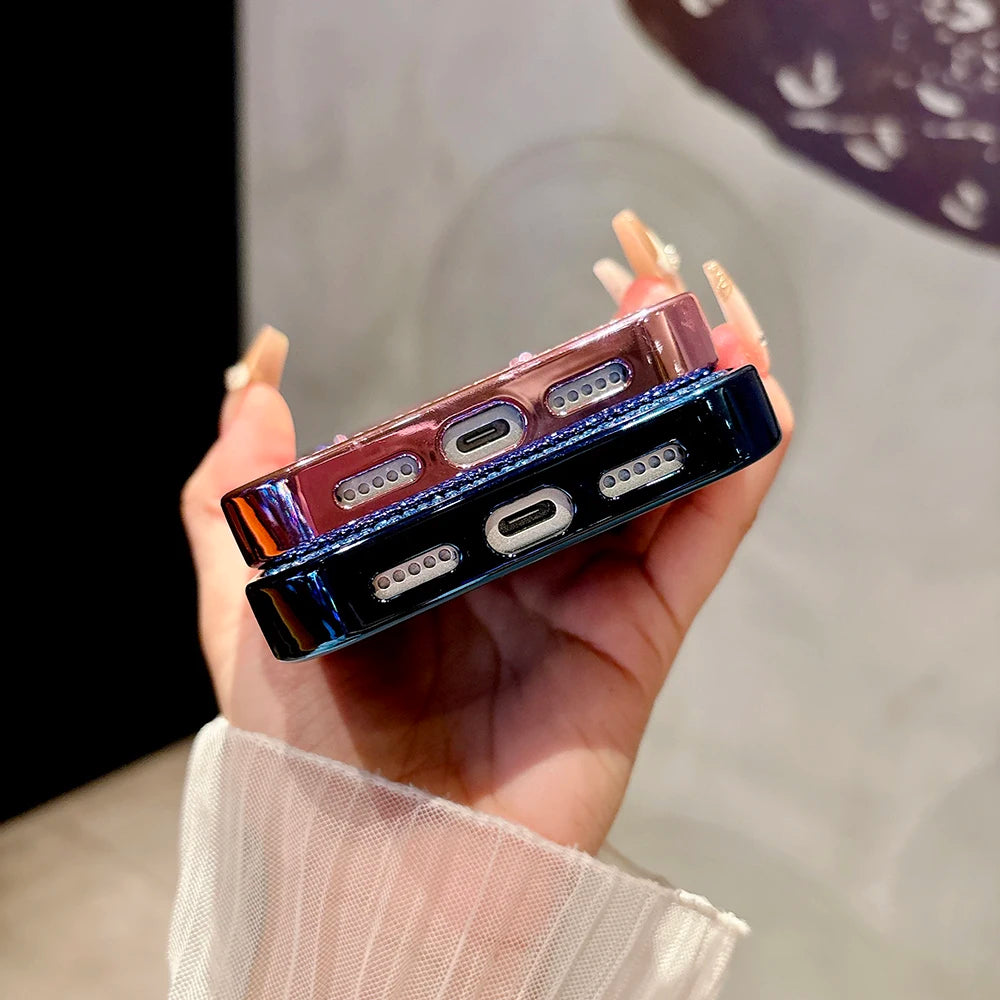 Luxury Diamond Bling Glitter Case for iPhone 17 / 17 Pro / 17 Air / 17 Pro Max – Sparkling Sequin Plating Magnetic MagSafe Cover