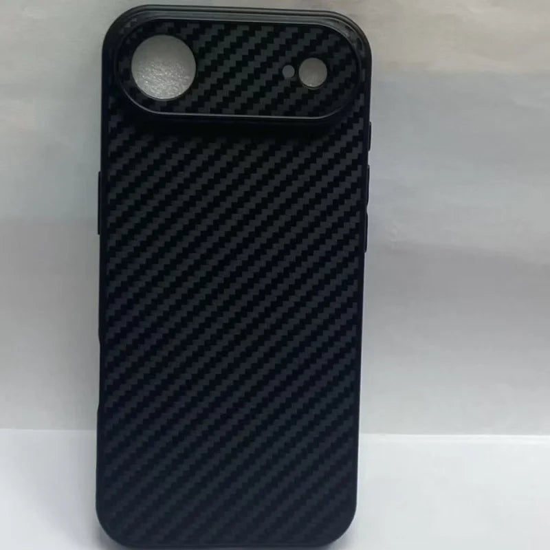 Carbon Fiber Pattern Ultra-Thin TPU Case for iPhone 17 Series – Anti-Drop Protective Cover