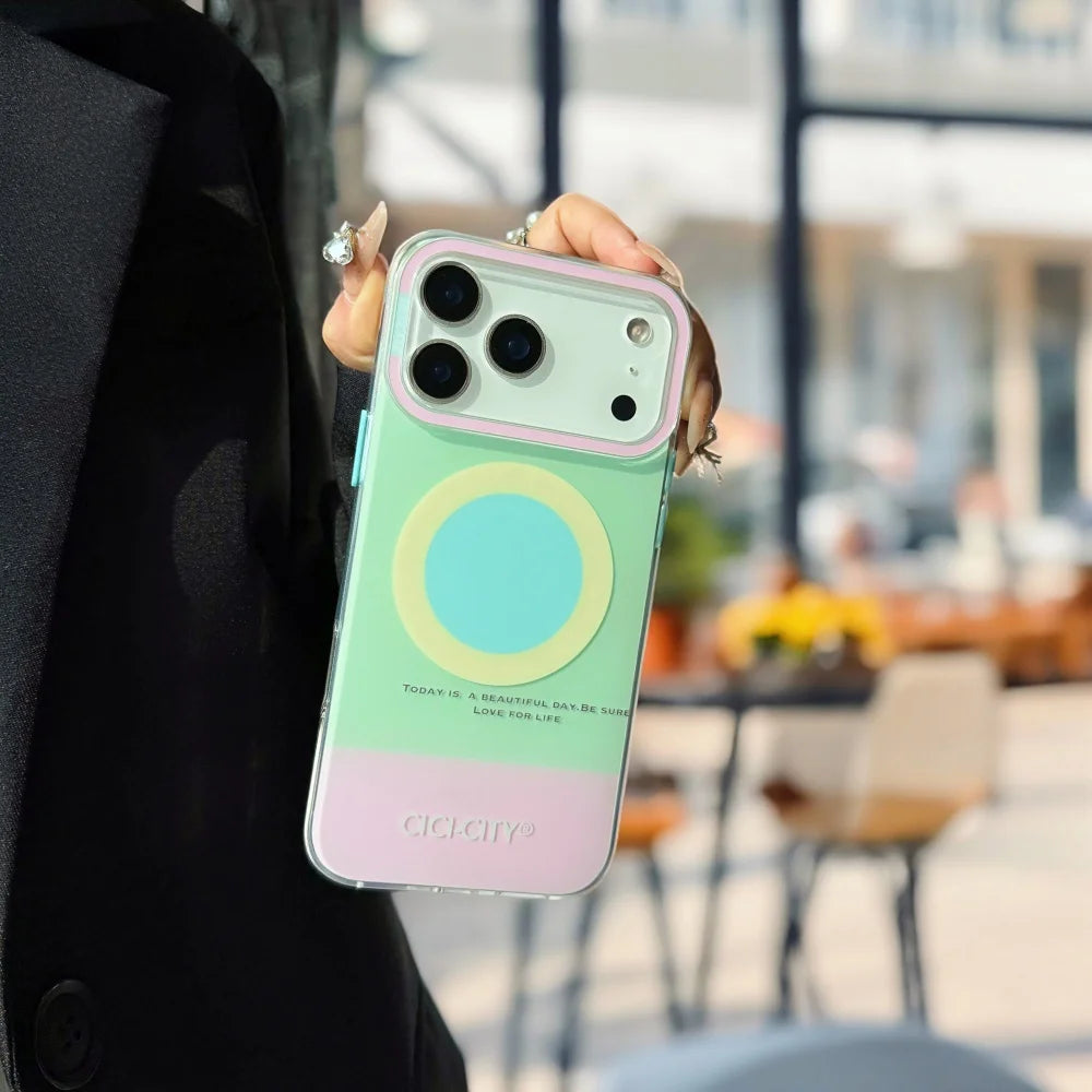 Dopamine Strong Magnetic MagSafe Case for iPhone 17 Series – Candy Color Wireless Charging Cover