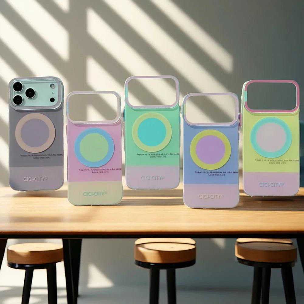 Dopamine Strong Magnetic MagSafe Case for iPhone 17 Series – Candy Color Wireless Charging Cover