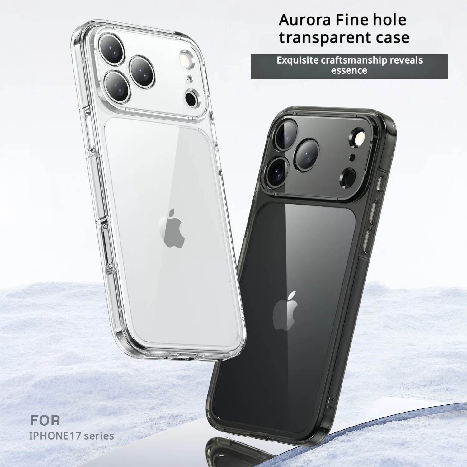 Luxury Hybrid Transparent Shockproof Case for iPhone 17 Series – Clear Acrylic Protective Cover